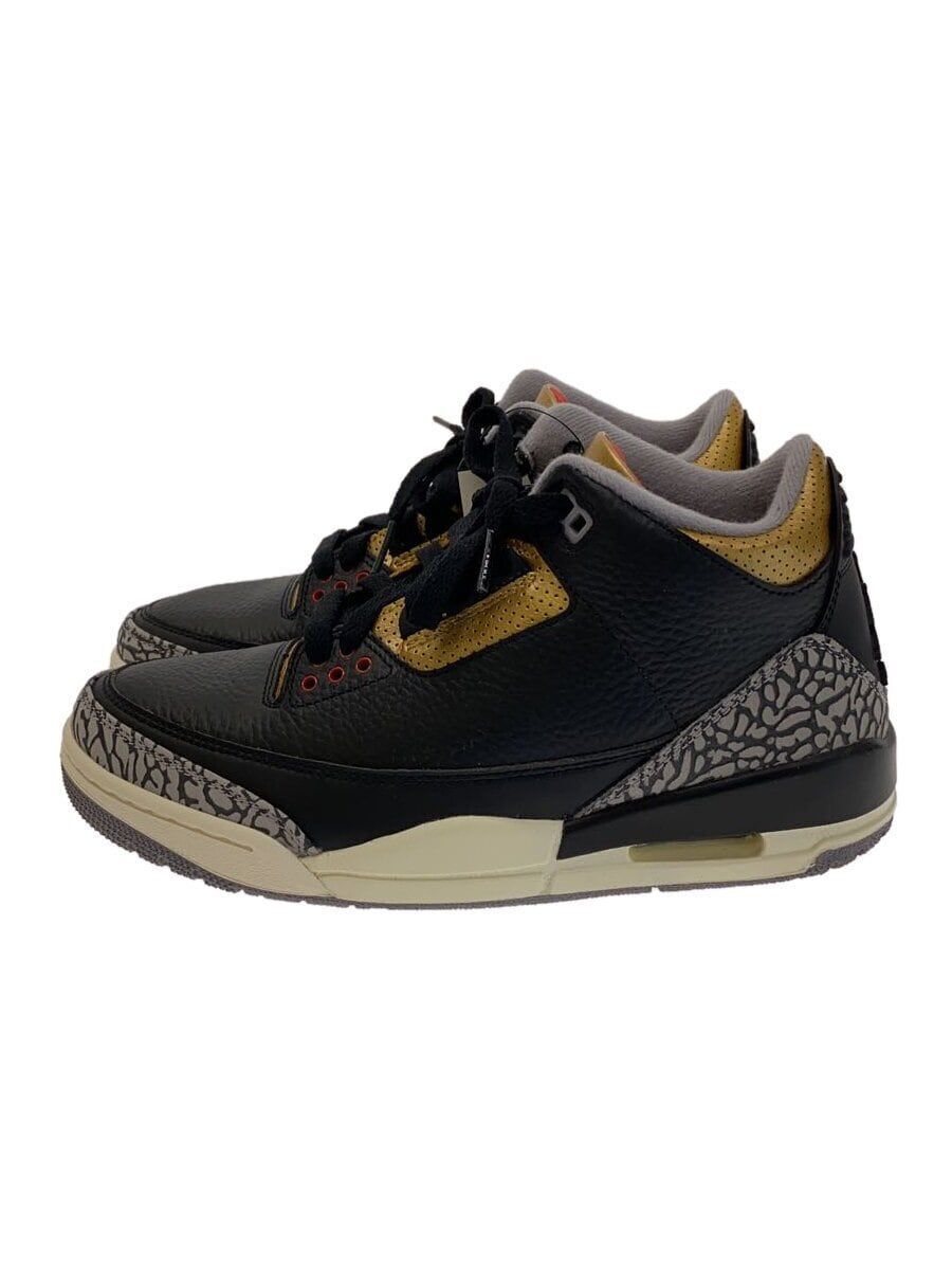 Nike High Top Sneakers AIR JORDAN 3 RETRO 25cm Black Used | eBay