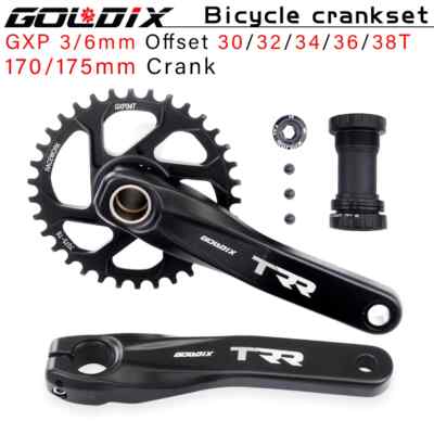 Bicycle Crankset 170mm/175mm Crank Arm Chainring 30T 32T 34T 36T