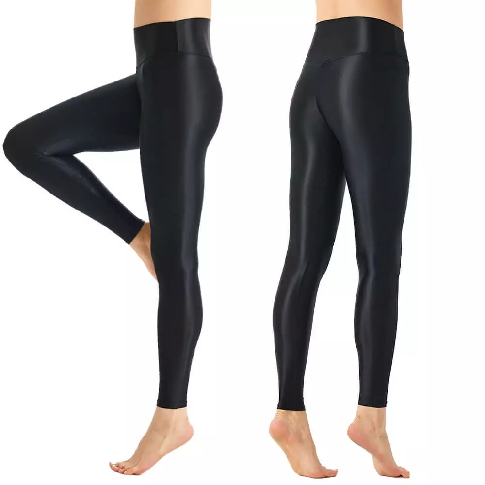 Plus size satin clearance leggings