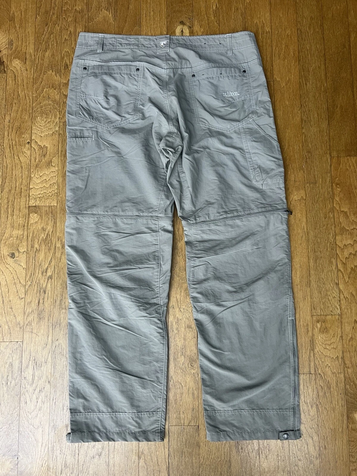 KÜHL Mens Khaki Liberator Stealth Convertible Pants 40 X 32 Cargo Pocket