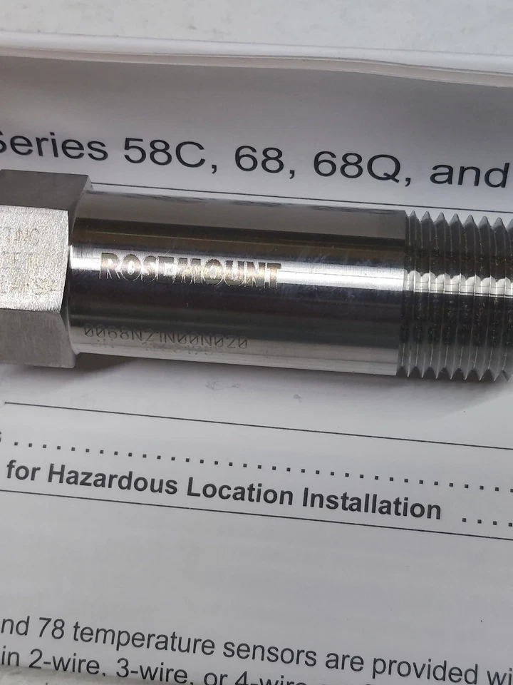 Sensor de temperatura termopar Rosemount 0068N21N00N020 NOVO 2 PEÇAS DISPONÍVEIS   - Imagem 3 de 4