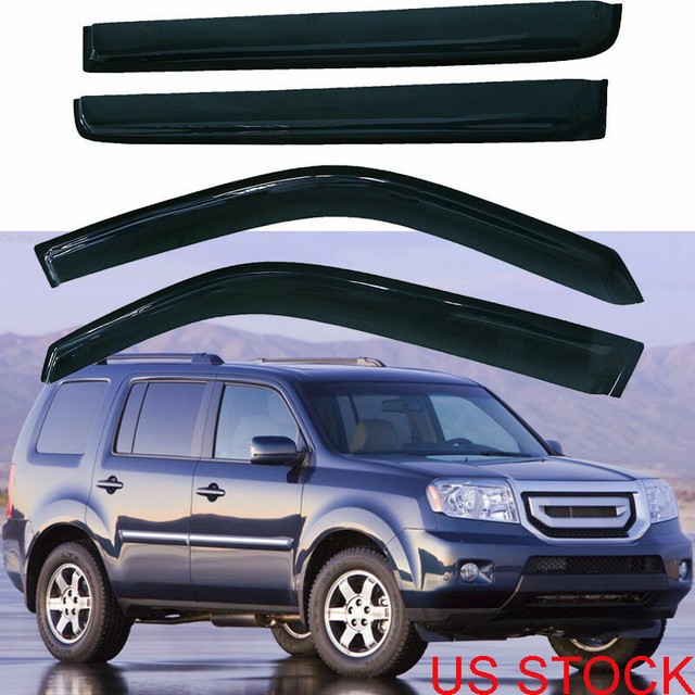 Fit 20082012 Honda Pilot WV WINDOW VISOR Wind Vent Sun Shade TRIM