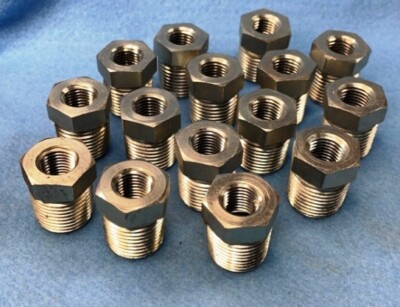 UNBRANDED HEX REDUCING BUSHING 1/2'' MNPT X 1/4'' FNPT (LOT OF 15)
