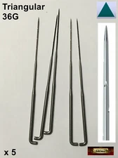 M00404x5 MOREZMORE 5 Felting Needles 36G MEDIUM TRIANGULAR  for Dry Needle Felti