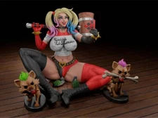 1/24 1/18 Harley Quinn NSFW Unpainted Unassembled 3D Printing Model Garage Kits