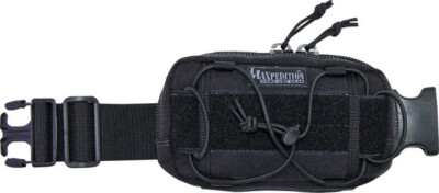 Maxpedition JANUS Extension Pocket 8001B Black. Two-faced pocket, one side featu
