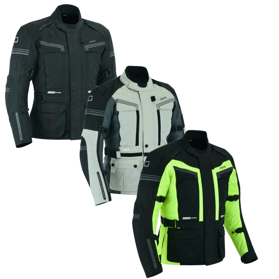 Herren Motorrad Jacke Textil Motorradjacke Touren jacke mit Protektoren Jacke - Bild 2 von 3