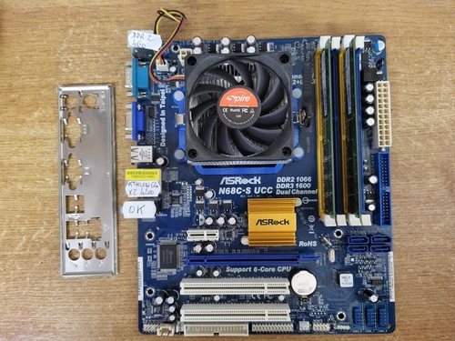 *** Carte mère Asrock N68C-S UCC + Athlon 64 X2 4200 + DDR2 4 Go - tested