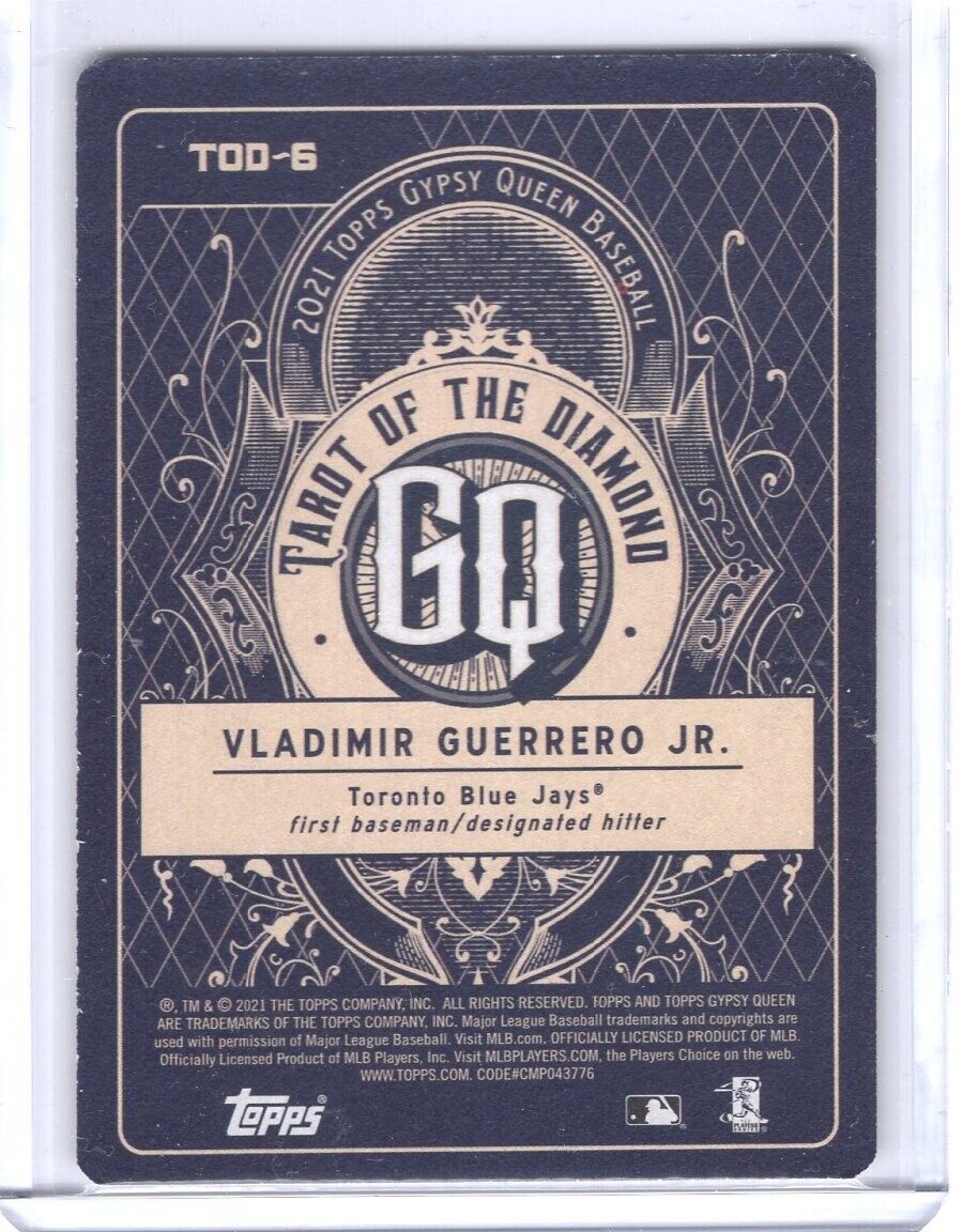 2021 Topps Gypsy Queen Tarot of the Diamond #TOD-6 Vladimir Guerrero Jr.