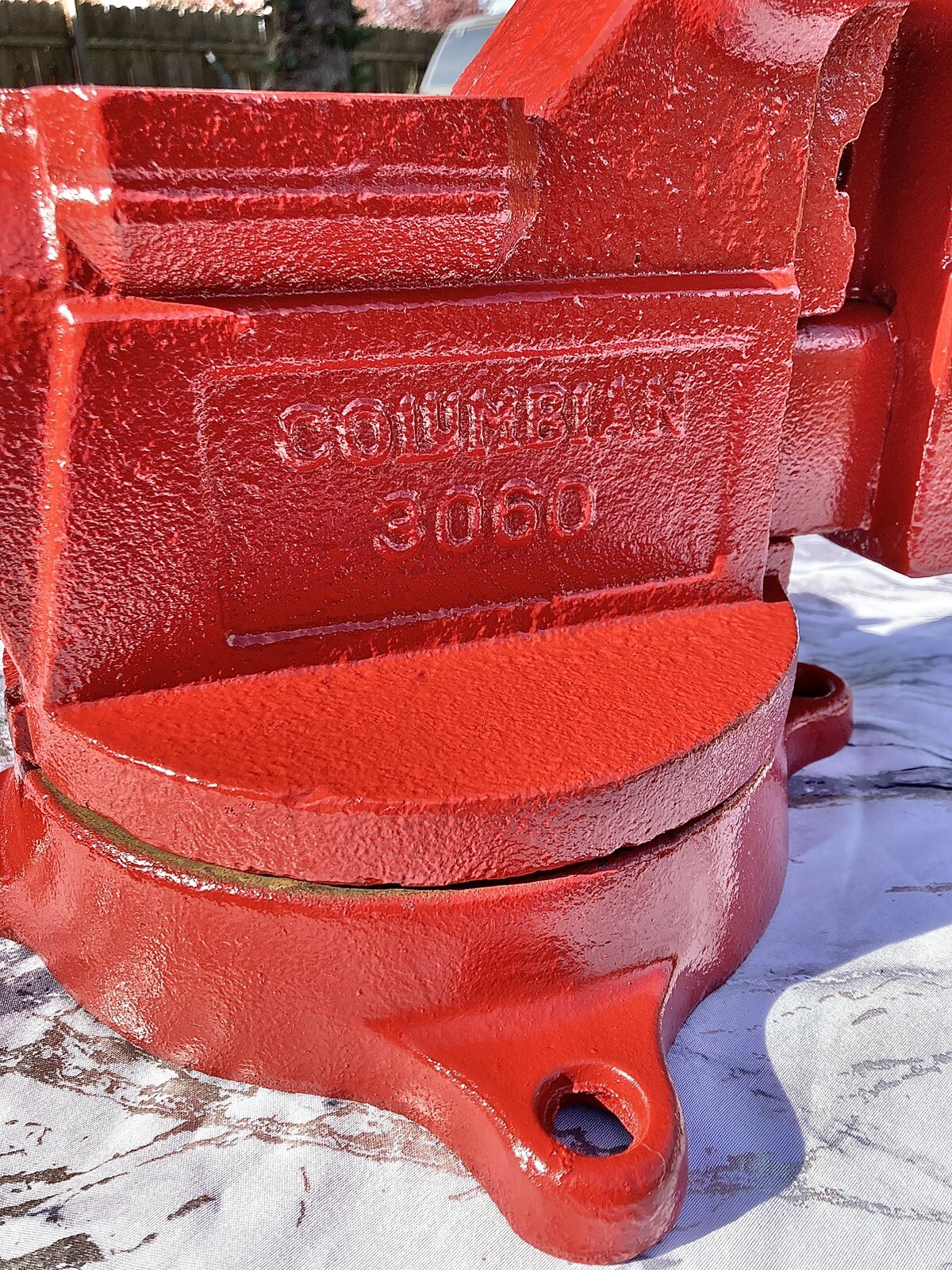 Vintage Columbian 3060 6" Heavy Duty Bench Vise Swivel Base 1985 eBay