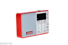 Tecsun Q3 RED FM Radio with MP3 player and Recorder battery included