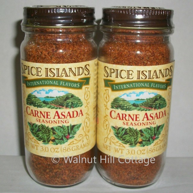 2 Bottles Spice Islands Carne Asada Seasoning 3oz Best By March 2023