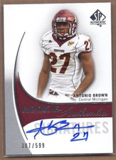 B2917- 2010 SP Authentic #178 Antonio Brown RC Auto /599 *SAMPLE PIC