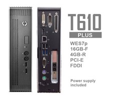 HP t610 PLUS WES7p Thin Client 16GB-F 4GB-R PCI-e Fiber B8D15AA ABA - CNC