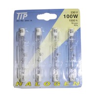4 X Tip Halogen Stab R7S 100W 78Mm 230V Warmweiß Dimmbar Halogenstab