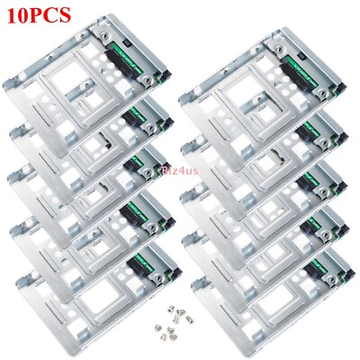 10PCS For HP 654540-001 2.5'' SSD to 3.5'' SATA Adapter Tray Converter HDD Bracket