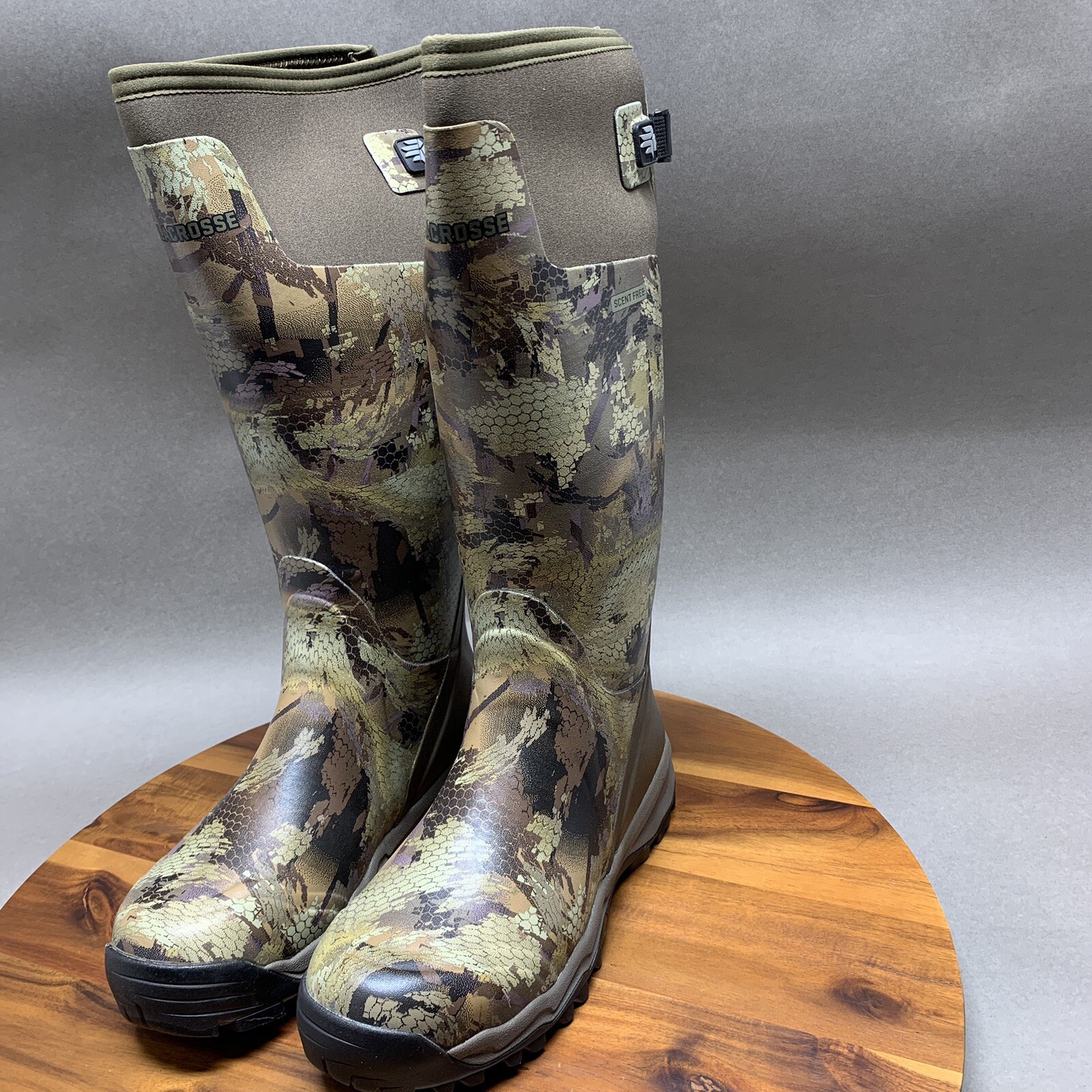 Lacrosse Alphaburly Pro Boots Mens Sz 10 Optifad Marsh Hunting