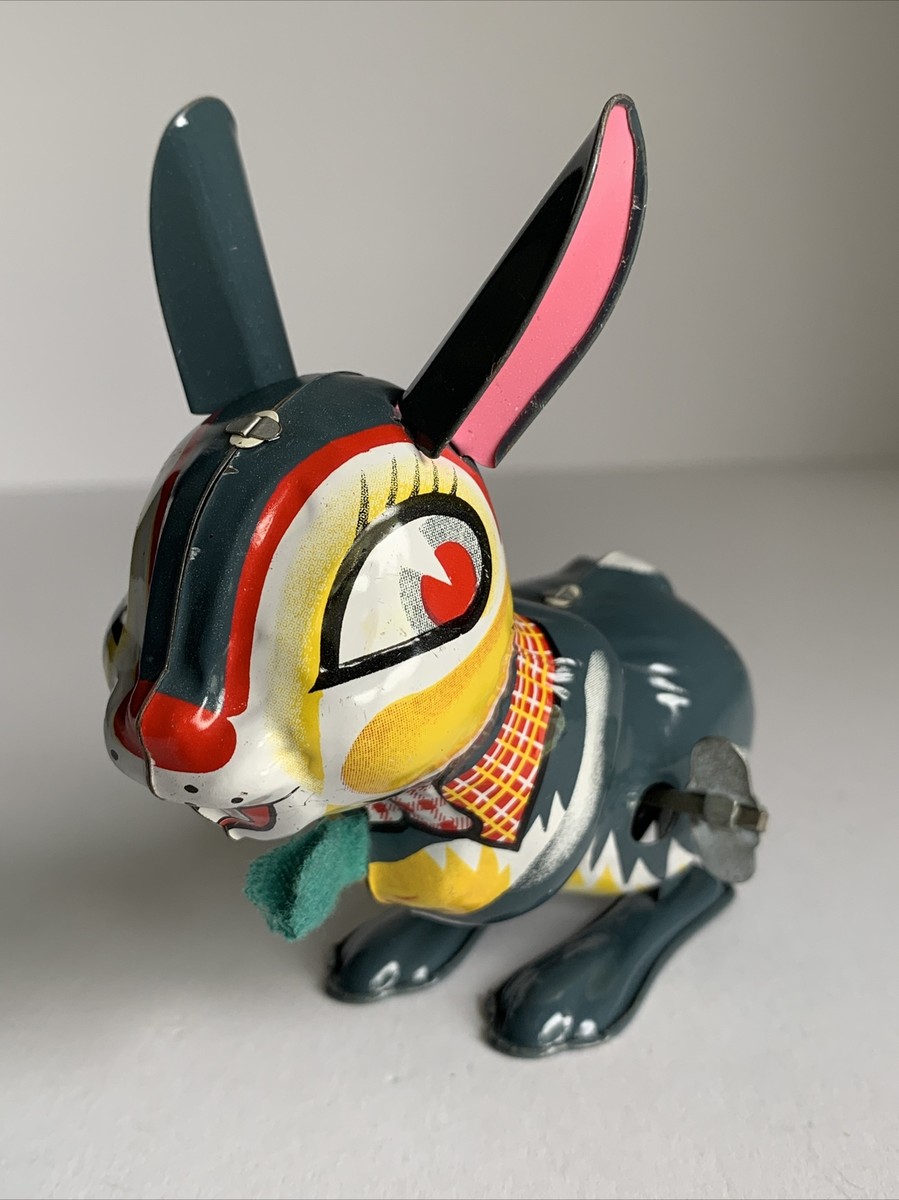 1950'S ORIGINAL TIN WIND UP HOPPING RABBIT, MADE IN JAPAN | eBay