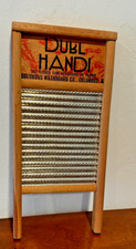 Vintage Dubl Handi Washboard Co Columbus Ohio Wood 18X 8.5"