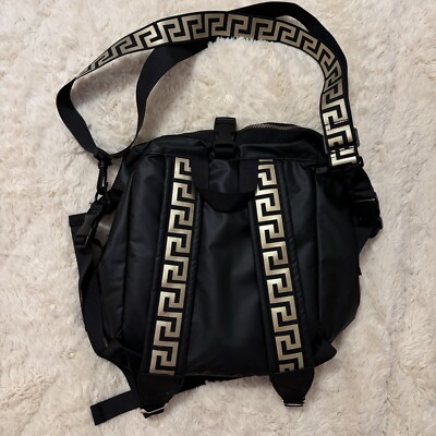 Versace Parfums Black And Gold Backpack Tote Bag | eBay display picture 3