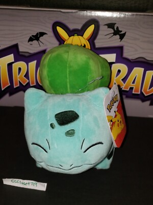 Pokemon Plush Jazwares Bulbasaur Sleeping Eyes Shut