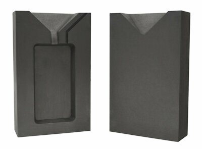 #ad 5 Troy Ounce Silver Rectangular Two Part Split Graphite Ingot Mold $68.95