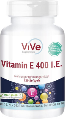 Vitamin E 400. I.E. - 120 Softgels - Antioxidans - Zellschutz | Aus Deutschland