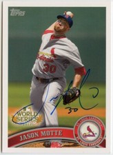 2011 Topps World Series Champions #WS18 Jason Motte Auto Autograph Cardinals