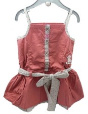 Sergent Major Robe à bretelles vieux rose motif lapin bébé fille 9 mois 