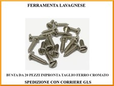 Viti in ferro cromato per restauro auto moto mobili epoca DIN 7971 4,8 x 19