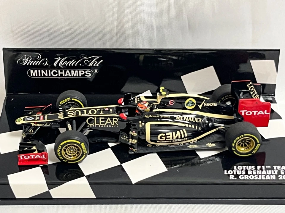 1/43 Lotus Renault E20 Romain Grosjean #10 F1 2012 Minichamps used - Image 3 of 4
