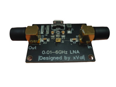 LoNAm v3 - Wideband Low Noise Amplifier LNA 0.01 - 6 Ghz