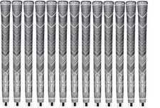 Set of 13 New Golf Pride MCC Plus4 Grips, Gray, Standard