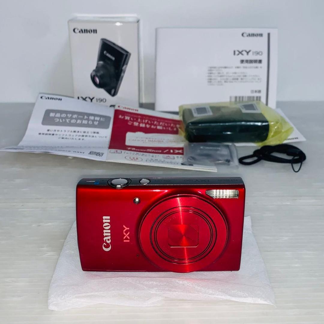 美品 Canon IXY 190 イクシー コンデジ レッド キヤノン デジカメ 中古】Canon キヤノン IXY 190 レッド コンパクトデジタルカメラ