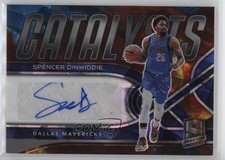 2021 Spectra Catalysts Signatures Astral Prizm 15/49 Spencer Dinwiddie Auto 04dh