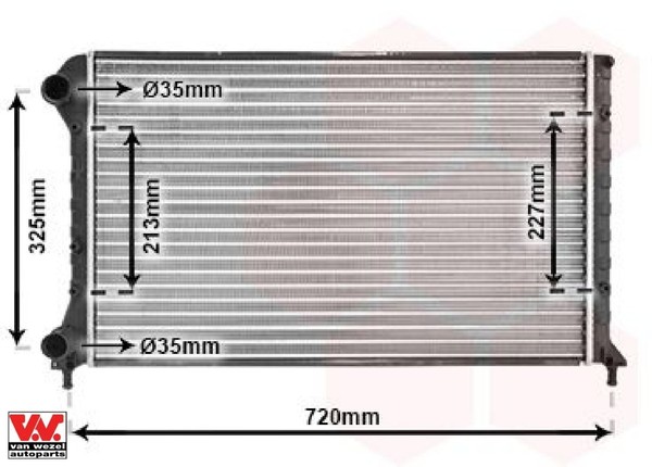 VAN Wezel 17002261 KüHler FüR MotorküHlung MotorküHler AutoküHler FüR Fiat-image