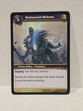 Undaunted Defense World Of Warcraft TCG Through The Dark Portal Regular Uncommon