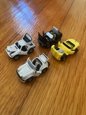 Micro Machines Deluxe Lot of 4 Ford Mustang, Chevy Corvette, Porsche 911, Jaguar