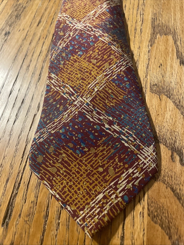 Corbata Missoni Abstracta Salpicadura Seda Vintage Usada en Excelente Condición para Hombre Hecha en España Foto 2 de 4