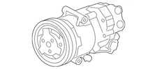 Genuine GM Air Conditioning Compressor and Clutch Assembly 39053419