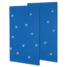 2 Pcs Glitter Acrylic Sheets 1/8" Thick Plastic Sheets 8x12 Inch, Dark Blue