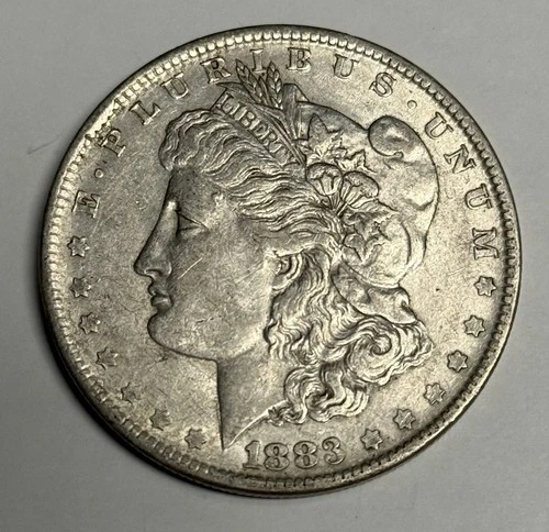 XF+ 1883-O Morgan Silver Dollar (all original), U.S. $1 Coin Extra Fine