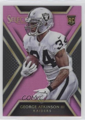 2014 Panini Select Rookies Fuchsia Prizm /199 George Atkinson III Rookie RC 02t9