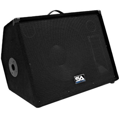 Seismic Audio - Single 15'' Floor Monitor Studio, Stage, or use - black