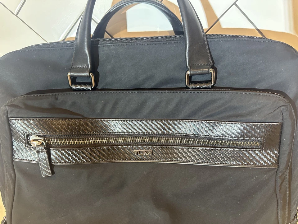 Tumi Black Laptop Briefcase Eastshore Slim Brief Business Travel Bag - Image 2 of 4