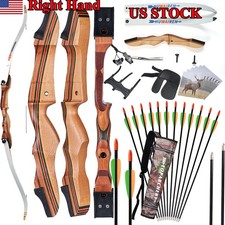 10-20lbs 48"Archery Takedown Recurve Bow RH&Arrows Youth Shooting Hunting Target