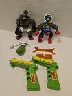 Vtg 1992 TMNT SMASH'EM BASH'EM Set Of 2  Kickboxing Leo Power Punch Rocksteady💯