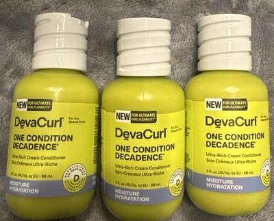 3 Deva Curl One Condition Decadence Ultra Rich Cream Conditioner 3 Oz Each Seald