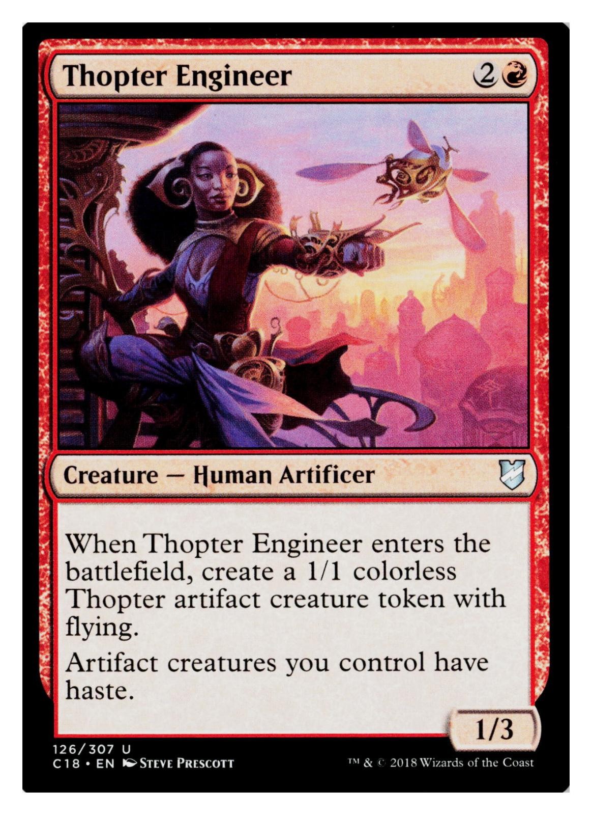 Thopter Engineer 126 Uncommon Commander 2018 Magic: The Gathering Near Mint