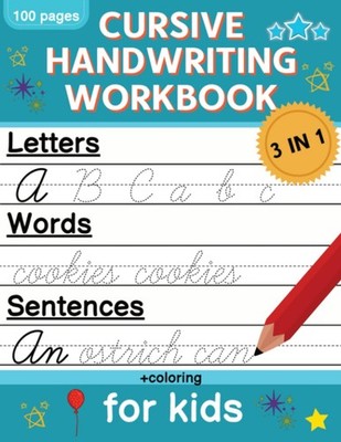 Cursive Handwriting Workbook for Kids Cursive Writing Practice Book for Begin...